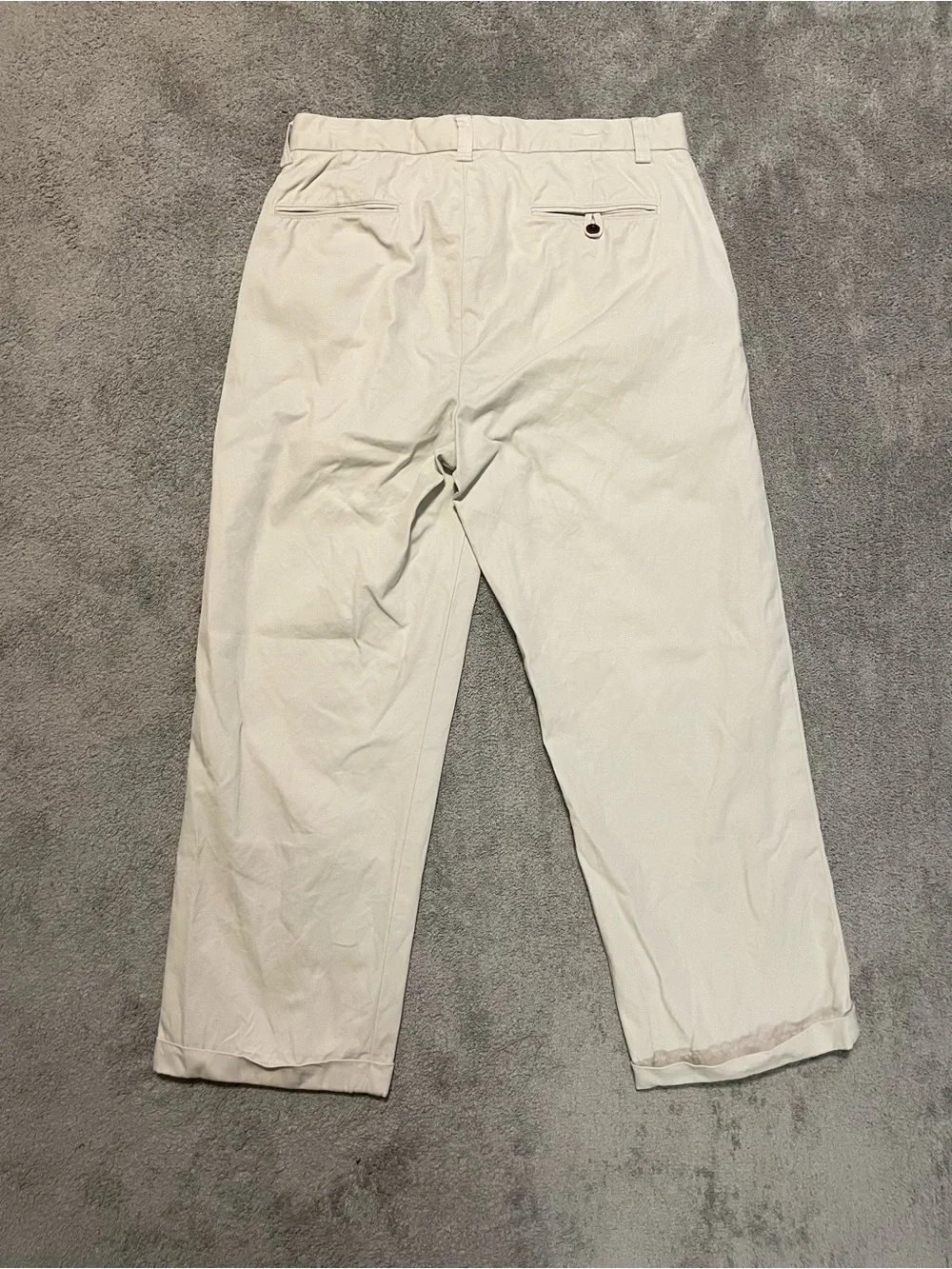 Vintage Polo Ralph Lauren Chino Pants Mens 32x26 Ivory Classic Fit Preppy